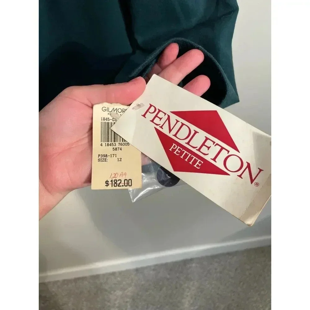 Pendleton Deadstock Forest Green 100% Virgin Wool Blazer‎